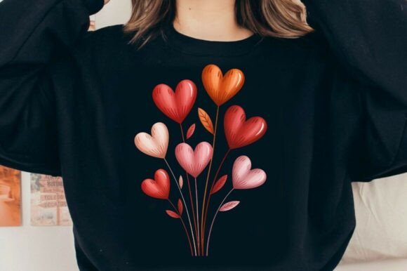 Download Heart Flowers PNG Valentine Love Floral - Floral Collection