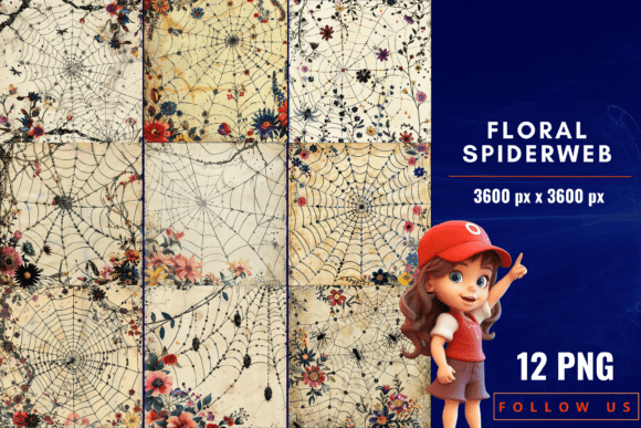 Download Floral Spiderweb Junk Journal - Floral Collection