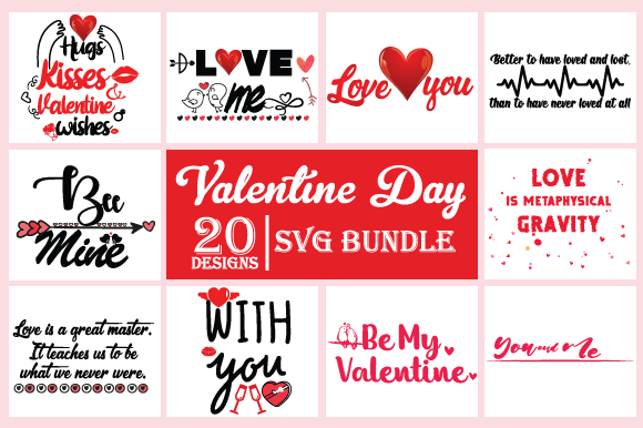 Download Valentine's Day Svg Bundle - Free Design - Valentine's day svg Collection