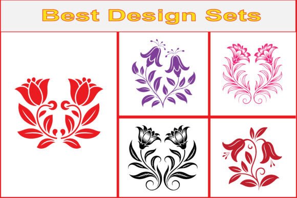 Download Vintage Floral Vector Ornament Bundle - Floral Collection