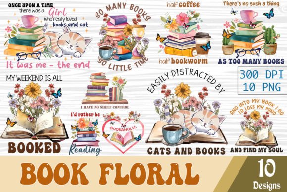 Download Book Floral Quote Bundle Sublimation - Floral Collection