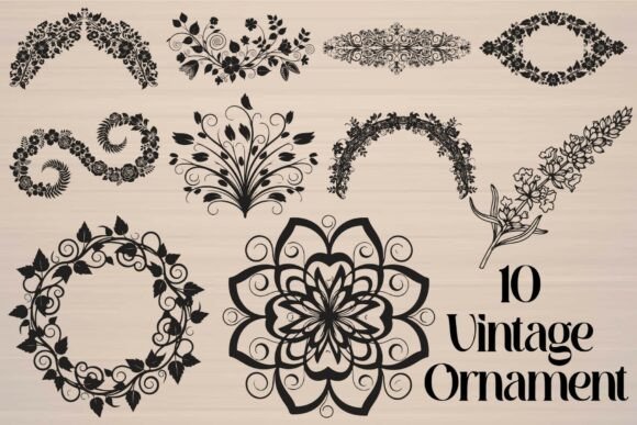 Download Vintage Floral Ornament - Floral Collection